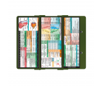 WhiteCoat Clipboard® Trifold - Army Green Veterinary Medicine Edition
